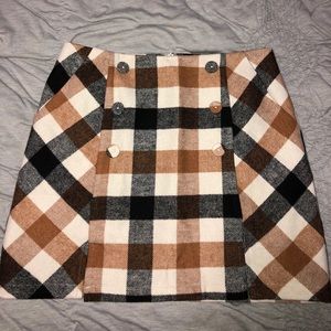 Never Worn!! Checkered Print Skirt